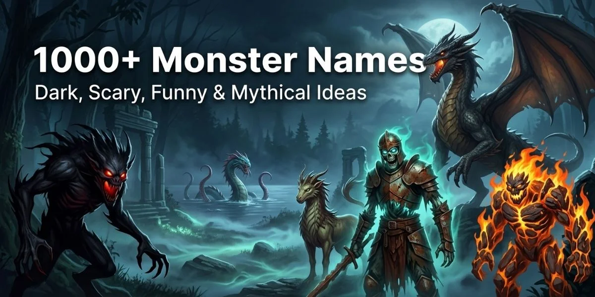 1000+ Monster Names