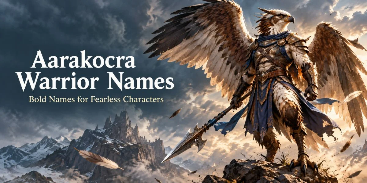 Aarakocra warrior names for D&D characters
