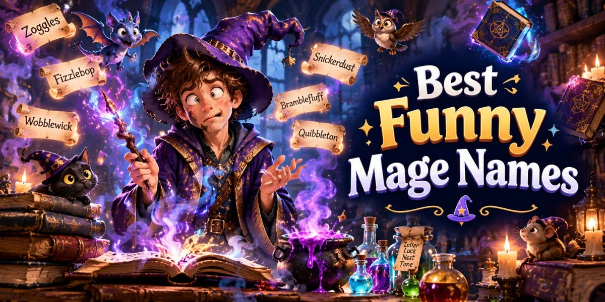 Best funny mage names
