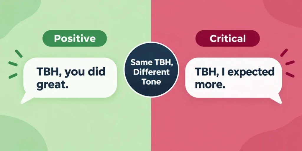 How Is TBH Used in a Sentence