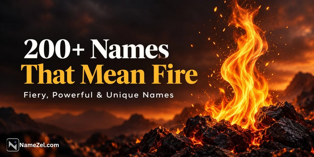Names That Mean Fire