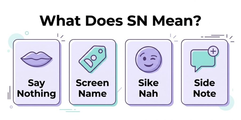 What Does SN Mean in Text